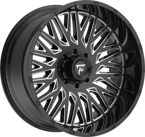 Fittipaldi FTC07 Black Milled 22x12 -44 8x165mm 125.2mm - WheelWiz