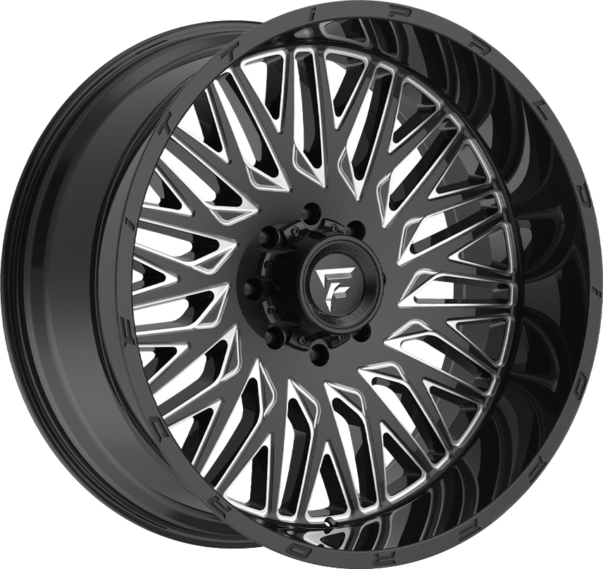 Fittipaldi FTC07 Black Milled 22x12 -44 8x170mm 125.2mm - WheelWiz