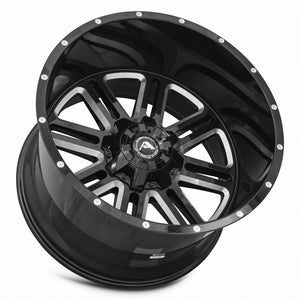 American Off-Road A106 Black Milled Spoke 22x14 -76 6x135|6x139.7mm 106.1mm - WheelWiz