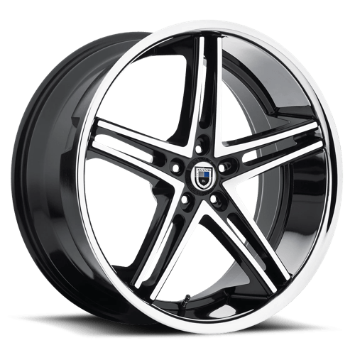 Asanti Black ABL-7 Machined Face With Ss Lip 22x10 0 Custom 74.1mm - WheelWiz