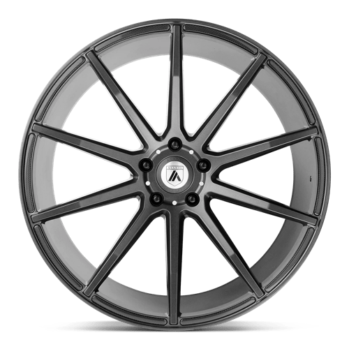 Asanti Black ABL-20 ARIES Matte Graphite 22x10.5 +35 Custom 72.6mm - WheelWiz