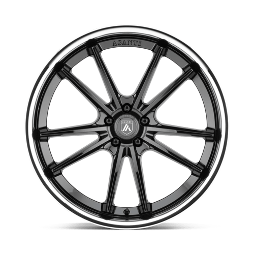 Asanti Black ABL-23 SIGMA Gloss Black Chrome Lip 20x9 +35 Custom 72.6mm - WheelWiz