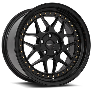 ARC AR9 All Black Gold Rivet 18x9.5 +22 5x120mm 73.1mm - WheelWiz