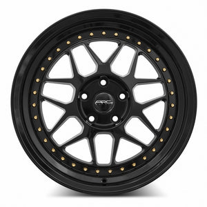 ARC AR9 All Black Gold Rivet 18x9.5 +35 5x115mm 73.1mm - WheelWiz