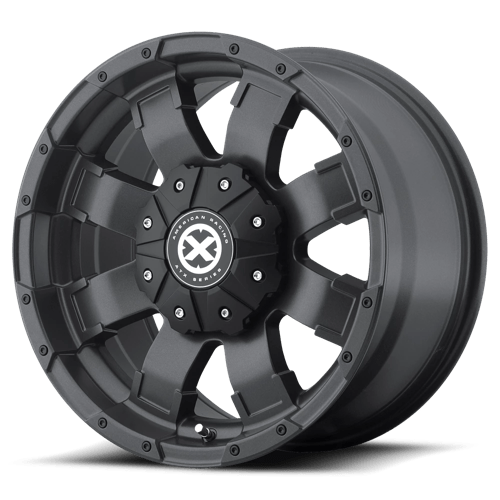 ATX Series AX191 SHACKLE Textured Black 18x9 +20 Custom 72.6mm - WheelWiz