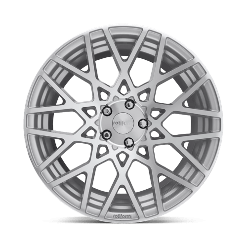 Rotiform R110 BLQ Gloss Silver Machined 18x9.5 +35 5x112mm 66.6mm - WheelWiz