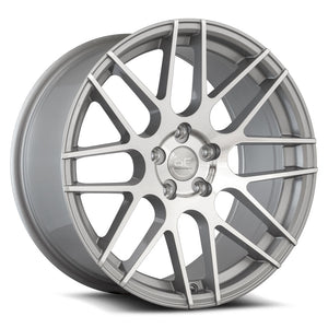 MRR GF7 Silver Machine Face 18x9 +40 5x108mm 73.1mm - WheelWiz