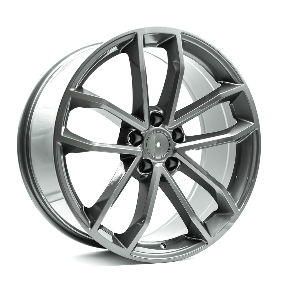 OEPlus AU04 Gloss Gunmetal 18x8.5 +35 5x112mm 66.6mm - WheelWiz