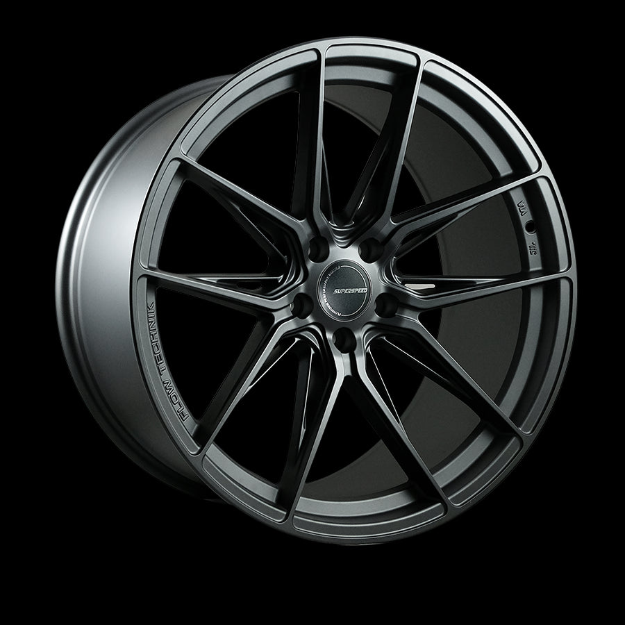 Superspeed RF04 Matt Gunmetal 20x10 +30 5x120mm 74.1mm - WheelWiz