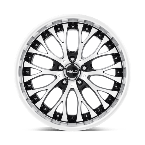 Helo HE890 Gloss Black Machined Face 22x8.5 +40 5x115mm 72.6mm - WheelWiz