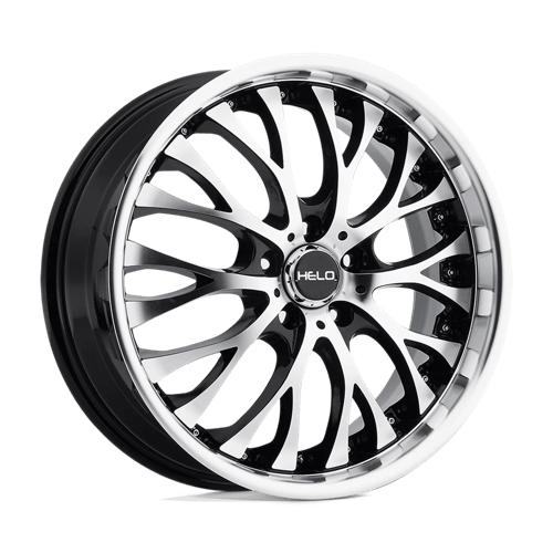 Helo HE890 Gloss Black Machined Face 22x8.5 +40 5x115mm 72.6mm - WheelWiz