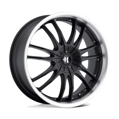 Helo HE845 Gloss Black Machined 17x7.5 +42 Custom 72.6mm - WheelWiz