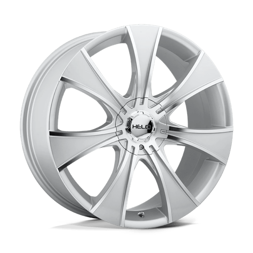 Helo HE874 Dark Silver W/ Mach Face 20x8.5 +21 Custom 72.6mm - WheelWiz