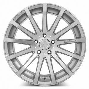 MRR HR9 Silver Machine Face 18x9.5 +25 5x112mm 66.6mm - WheelWiz