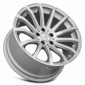 MRR HR9 Silver Machine Face 18x9.5 +35 5x112mm 66.6mm - WheelWiz