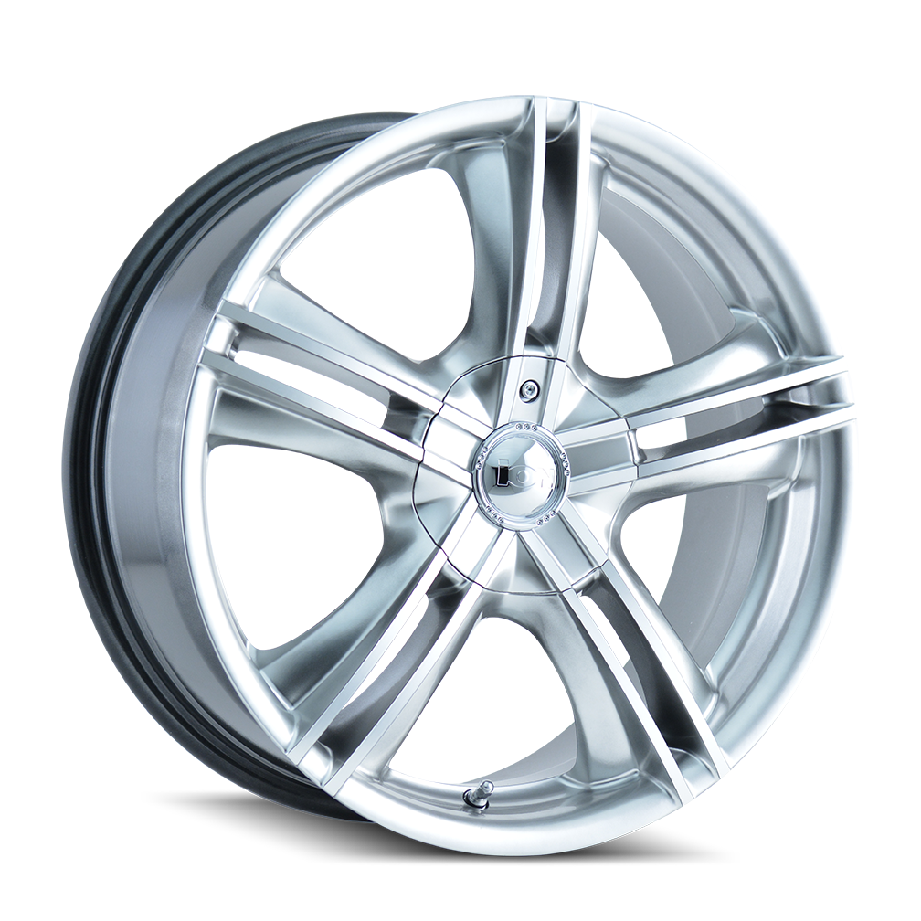 ION 161 Hypersilver/machined face 15x7 +40 4x100|4x114.3mm 67.1mm - WheelWiz