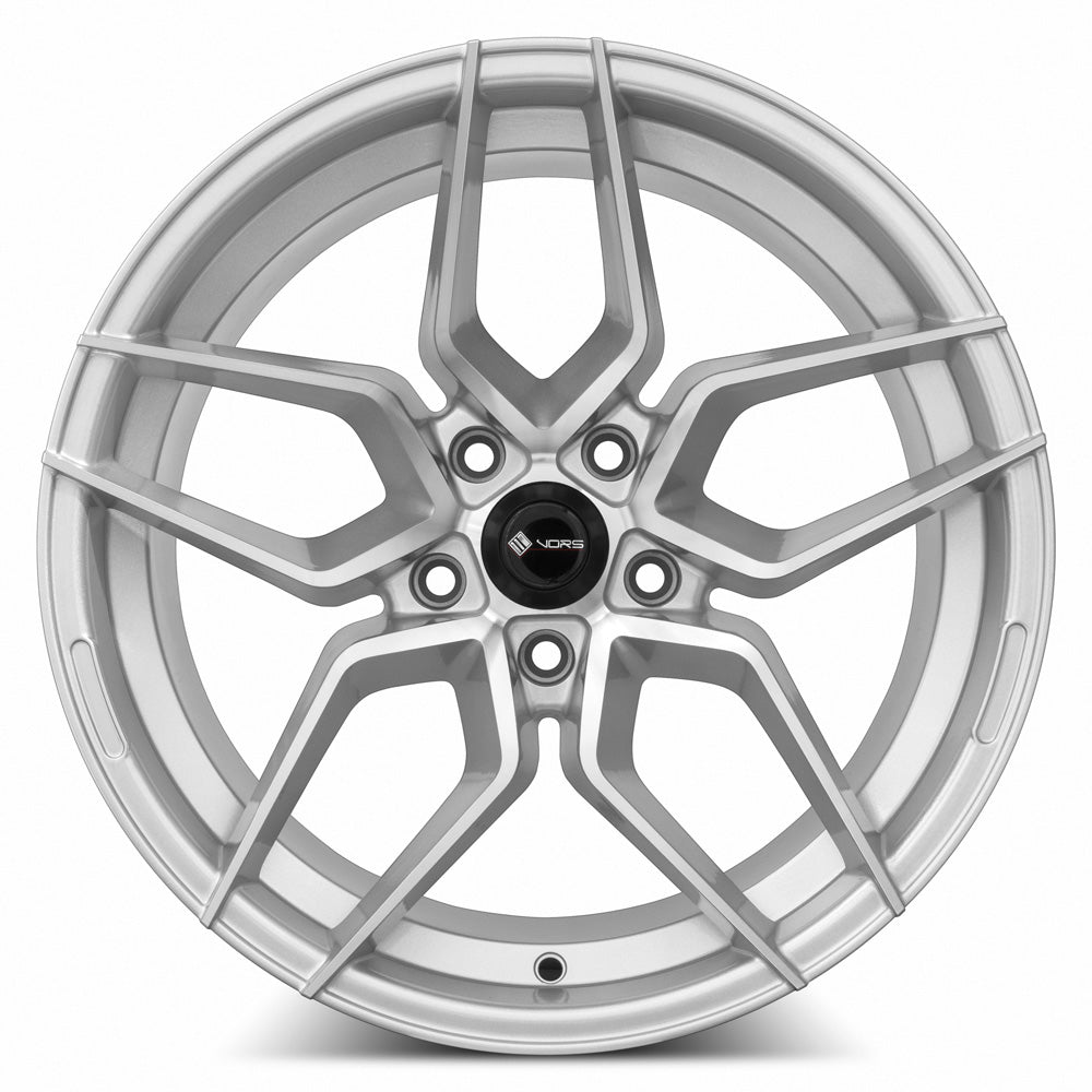 Vors LP1 Silver Machine Face 18x9.5 +35 5x114.3mm 73.1mm - WheelWiz