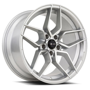 Vors LP1 Silver Machine Face 18x9.5 +35 5x112mm 73.1mm - WheelWiz