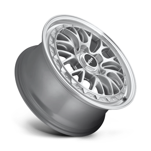 Rotiform R155 LSR Gloss Silver Machined 18x8.5 +35 5x114.3mm 72.6mm - WheelWiz