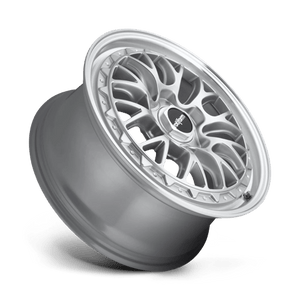 Rotiform R155 LSR Gloss Silver Machined 18x9.5 +35 5x112mm 66.6mm - WheelWiz