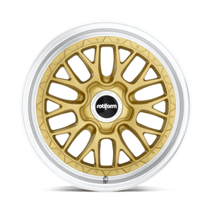 Rotiform R156 LSR Matte Gold Machined 19x10 +25 5x112mm 66.6mm - WheelWiz