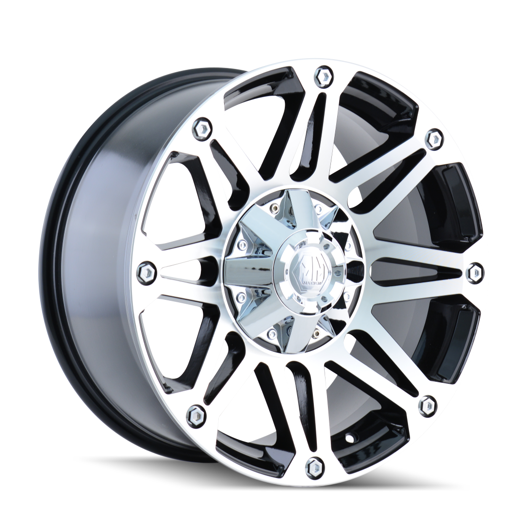 Mayhem RIOT Black/machined face 20x9 +18 5x139.7|5x150mm 110mm - WheelWiz