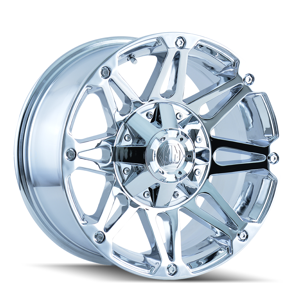 Mayhem RIOT Chrome 20x9 -12 8x165.1|8x170mm 130.8mm - WheelWiz