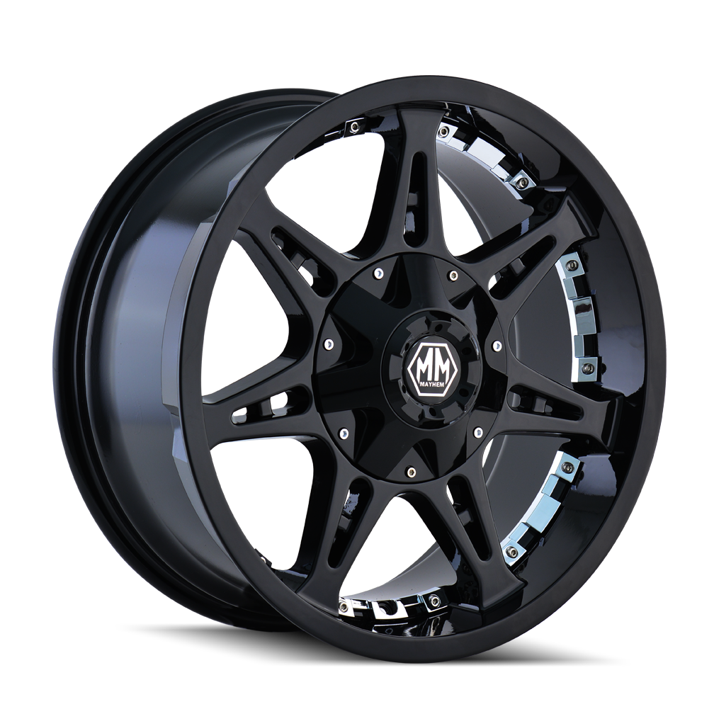 Mayhem MISSILE Black 20x9 -12 5x114.3|5x127mm 87mm - WheelWiz