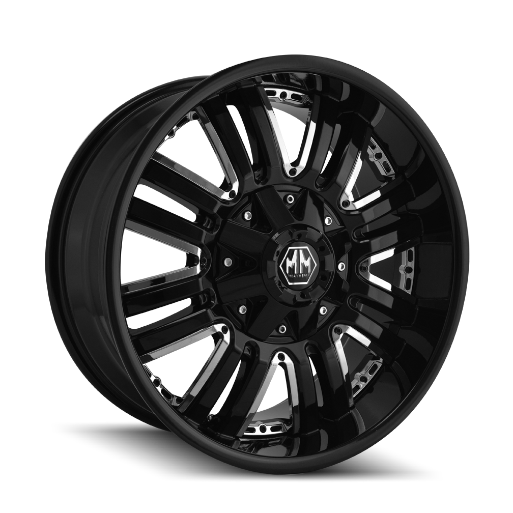 Mayhem ASSAULT Black 20x9 +18 5x139.7|5x150mm 110mm - WheelWiz