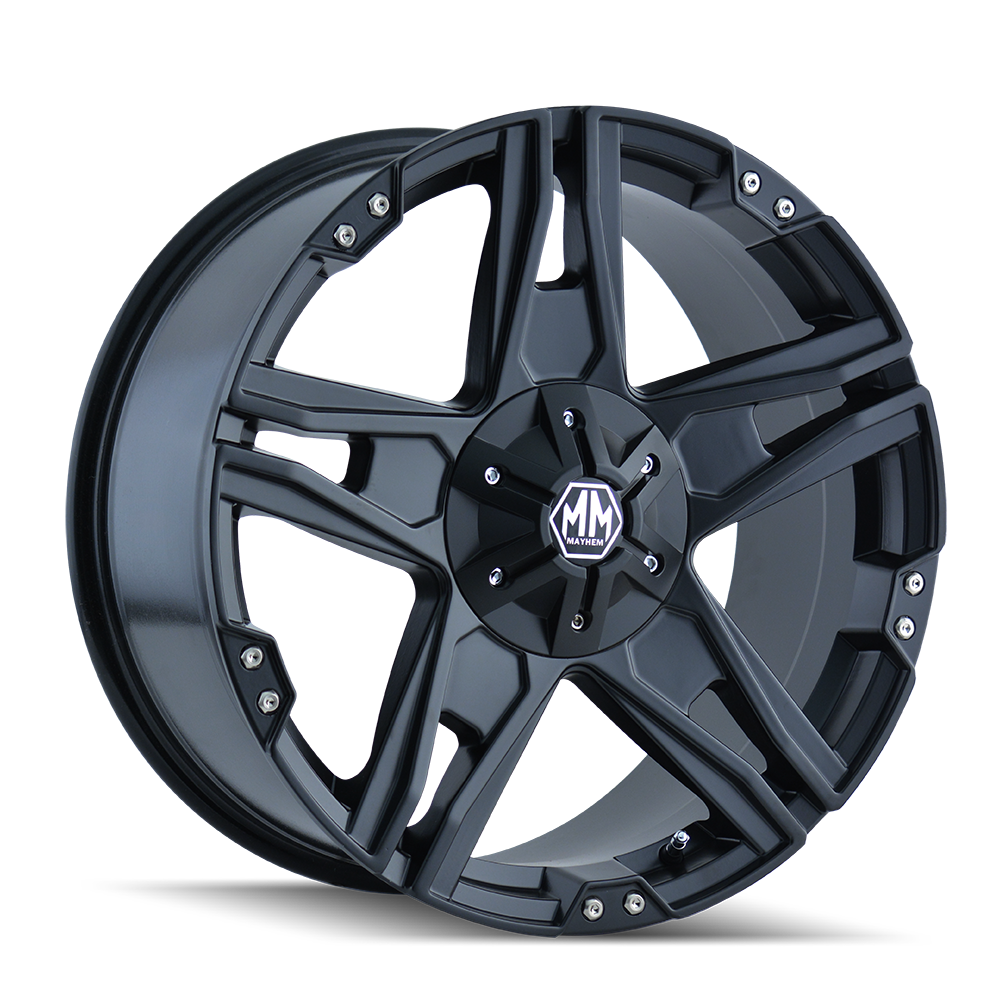 Mayhem PATRIOT Matte black 20x9 -12 6x135|6x139.7mm 108mm - WheelWiz