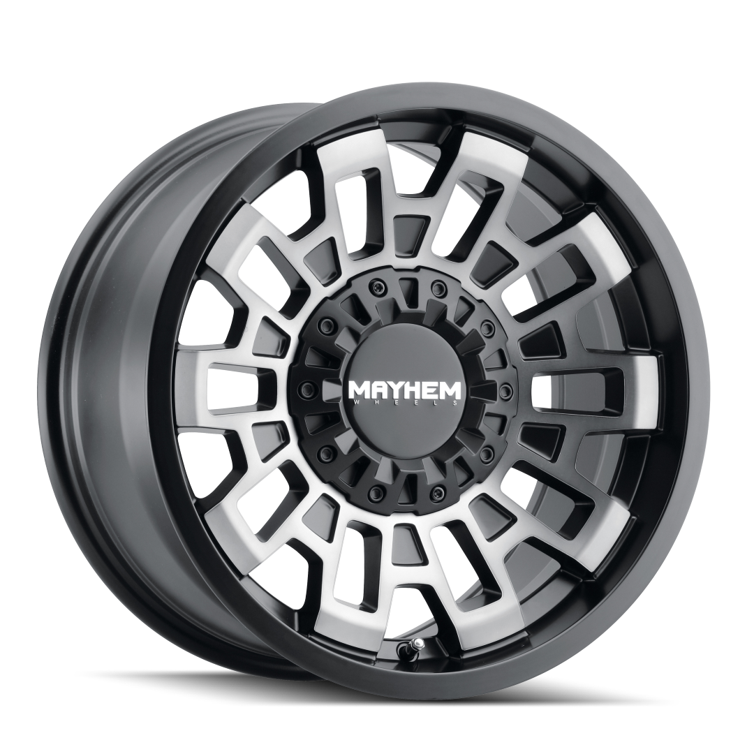 Mayhem CORTEX Matte black w/ machined dark tint 20x10 -19 8x165.1|8x170mm 130.8mm - WheelWiz