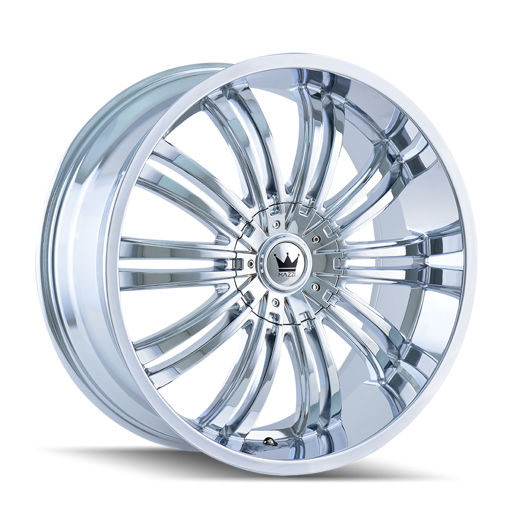 Mazzi SWANK Chrome 22x9.5 +18 5x127|5x139.7mm 87mm - WheelWiz