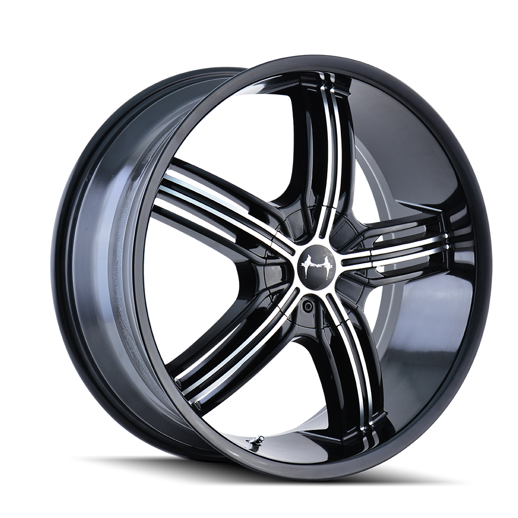 Mazzi GALAXY Black/machined face 18x7.5 +40 5x110|5x115mm 72.62mm - WheelWiz