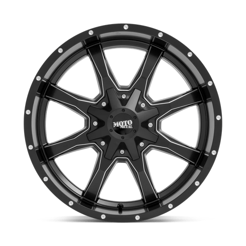 Moto Metal MO970 Semi Gloss Black Milled 20x10 -24 Custom 72.6mm - WheelWiz