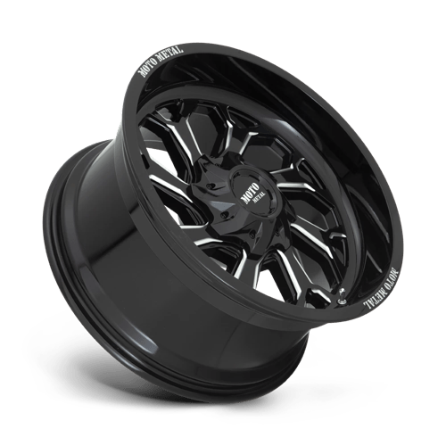 Moto Metal MO999 Gloss Black Milled 20x10 -18 Custom 78.1mm - WheelWiz