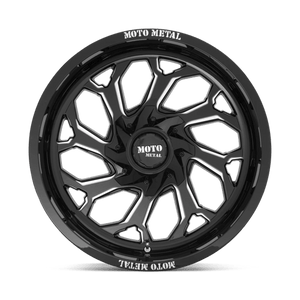 Moto Metal MO999 Gloss Black Milled 20x10 -18 Custom 78.1mm - WheelWiz