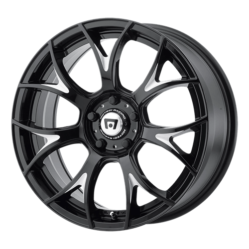 Motegi MR126 Gloss Black With Milled Accents 20x10 +38 Custom 57.1mm - WheelWiz