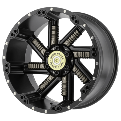 Moto Metal MO979 BUCKSHOT Satin Black With Gun Metal Inserts 20x12 -44 Custom 78.1mm - WheelWiz