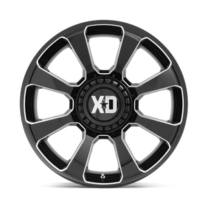 XD Series XD854 REACTOR Gloss Black Milled 20x10 -18 Custom 78.1mm - WheelWiz