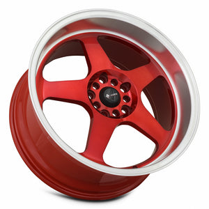 Vors SP1 Red Machine Lip 18x9 +35 5x100|5x114.3mm 73.1mm - WheelWiz