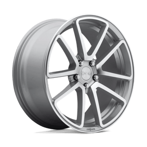 Rotiform R120 SPF Gloss Silver Machined 18x8.5 +35 5x112mm 66.6mm - WheelWiz