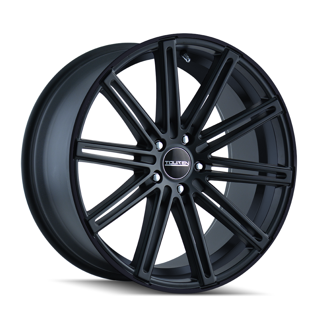 Touren TR40 Matte black/machined face/machined lip 20x8.5 +35 5x114.3mm 72.62mm - WheelWiz