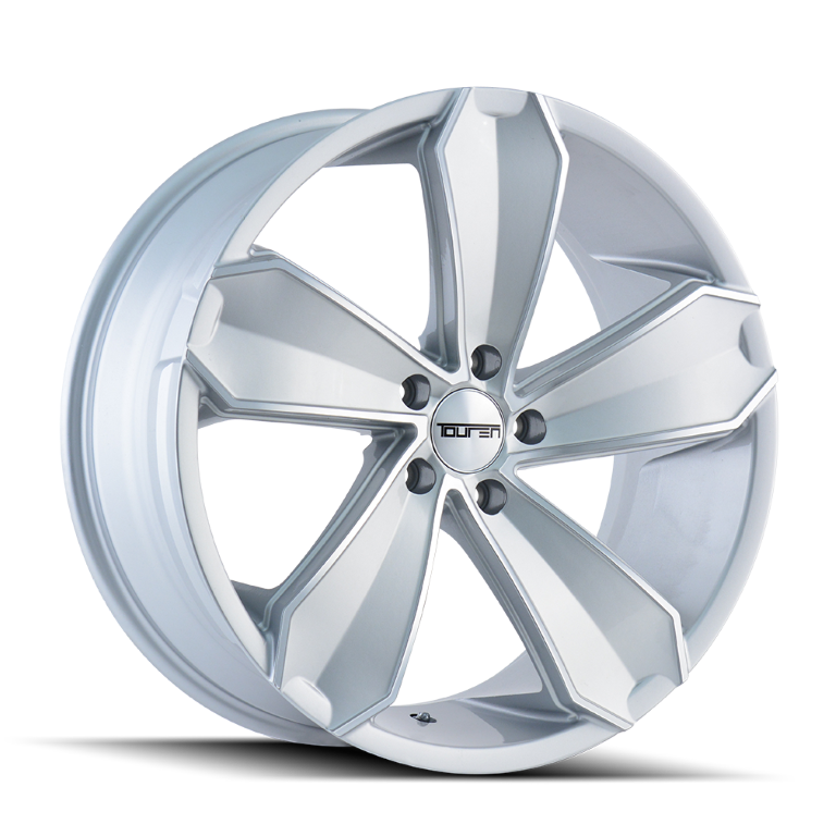 Touren TR71 Gloss silver/machined face 20x8.5 +20 5x120mm 74.1mm - WheelWiz