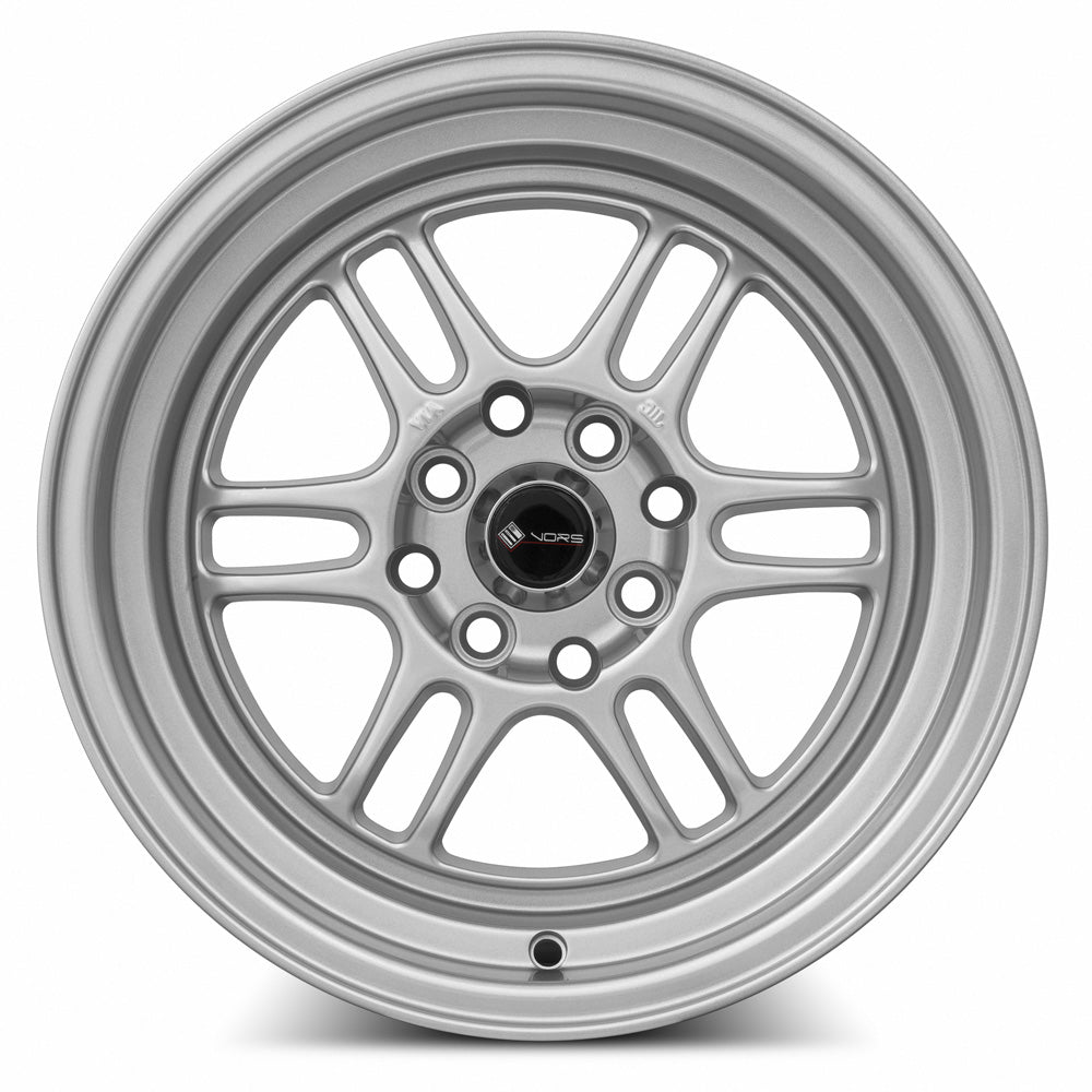 Vors TR6 Silver 15x8 +20 4x100|4x114.3mm 73.1mm - WheelWiz