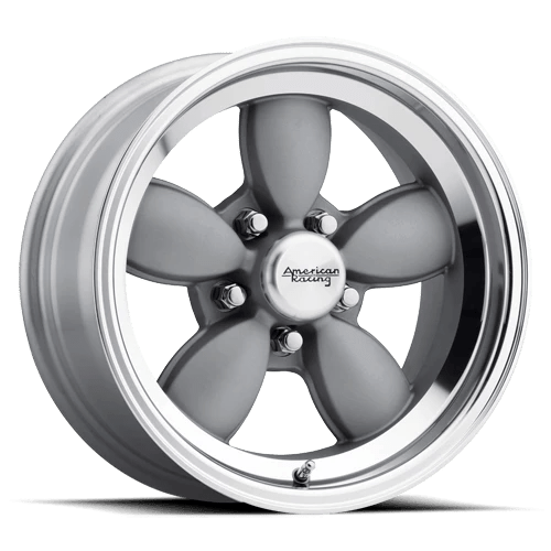 American Racing VN504 Mag Gray Center With Mirror Lip 17x7 00 Custom 72.6mm - WheelWiz