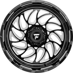 Fittipaldi FTF09 Black Milled 22x14 -76 6x135mm 87.1mm - WheelWiz