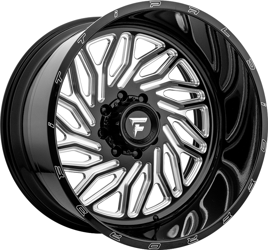 Fittipaldi FTF13 Black Milled 22x12 -51 6x139.7mm 78.1mm - WheelWiz