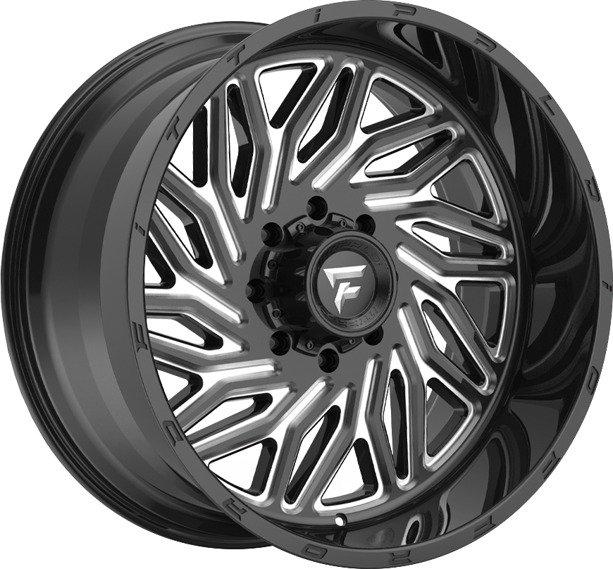 Fittipaldi FTC13 Black Milled 24x12 -44 8x170mm 125.2mm - WheelWiz