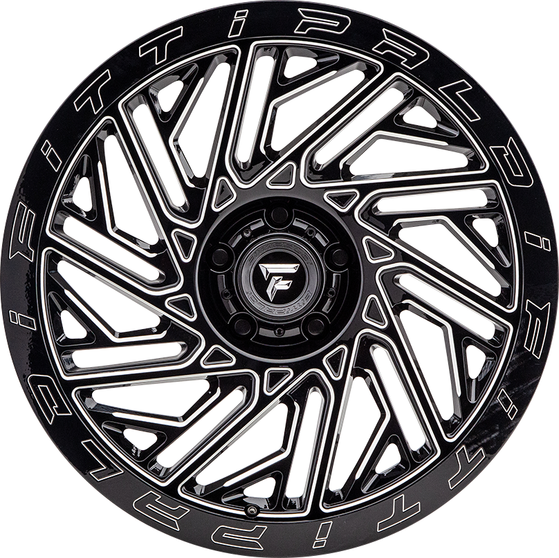 Fittipaldi FTF05 Black Milled 20x9 +6 5x127mm 71.5mm - WheelWiz