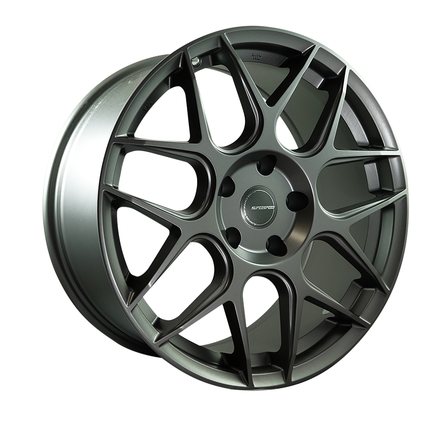 Superspeed SS03 Matt Gunmetal 18x8.5 +35 5x112mm 66.6mm - WheelWiz
